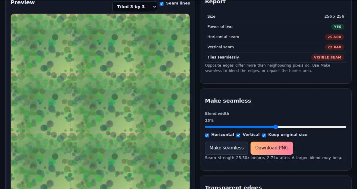 Texture Seam and Atlas Checker - Tiling and Bleed Test