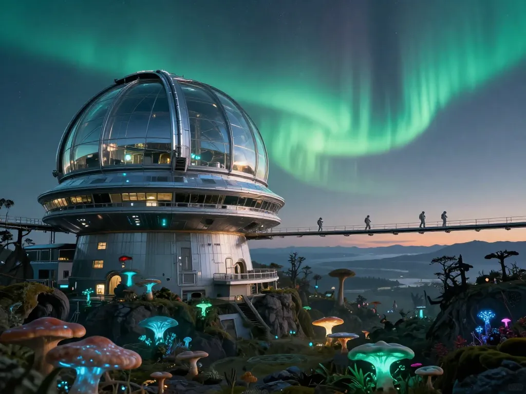 Alien Moon Observatory #art #aiart #gallery #scifi