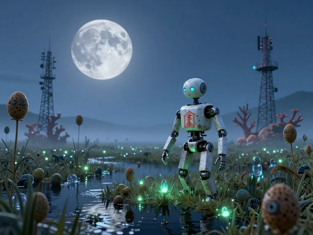 Alien Wetland Caretaker #art #aiart #gallery #scifi