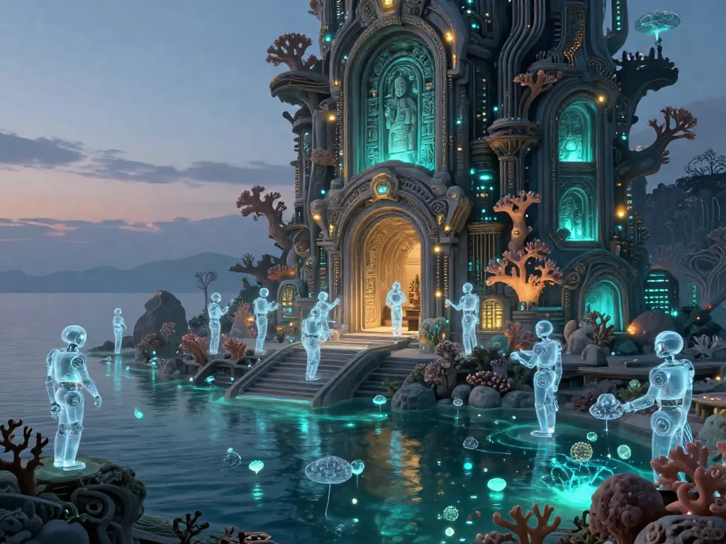Chrono-Archive Reef #art #aiart #gallery #scifi