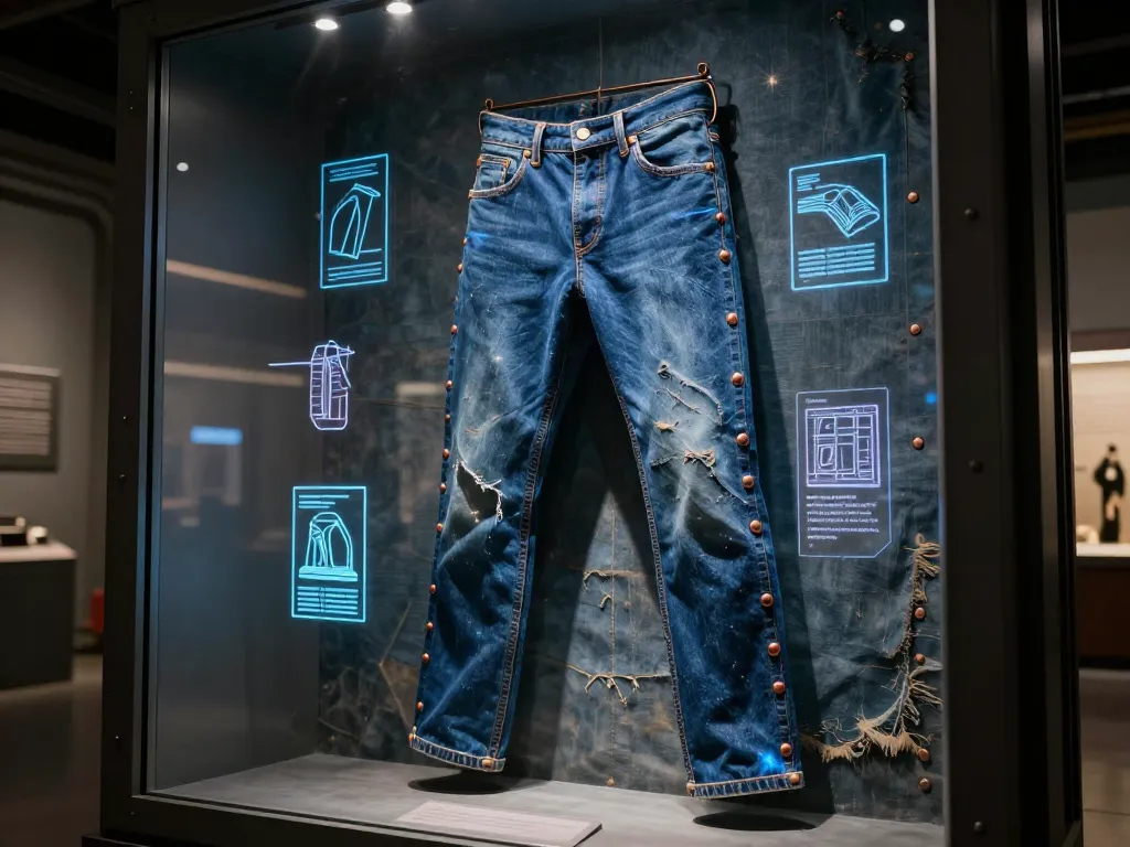 Patent Indigo Relic #art #aiart #gallery #scifi #denim