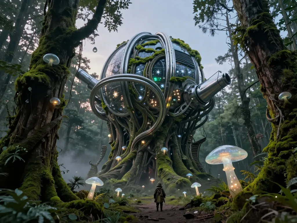 Wilderkind Alien Observatory #art #aiart #gallery #scifi