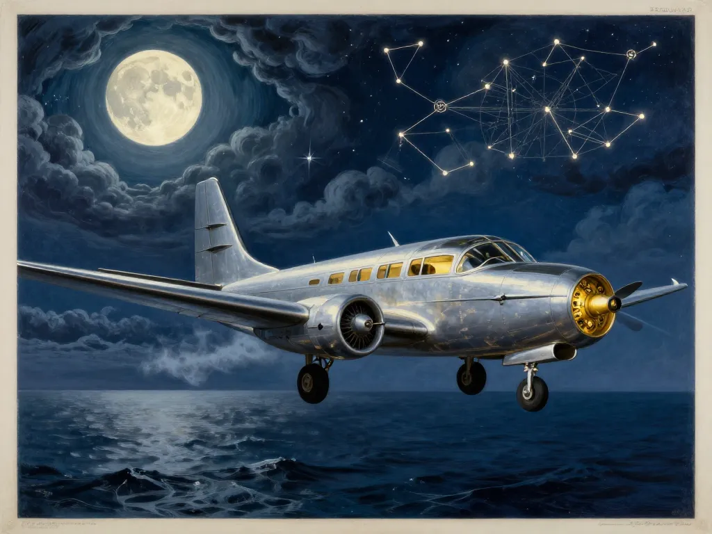 Atlantic Starflight #art #aiart #gallery #aviation #history