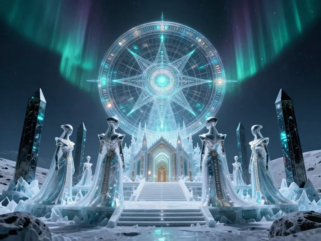 Extra Celestial Oracle Temple #art #aiart #gallery #scifi