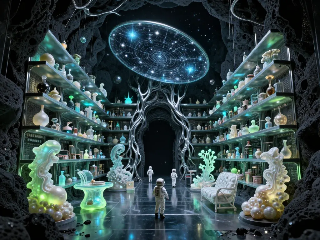 Opalescent Alien Archive #art #aiart #gallery #scifi