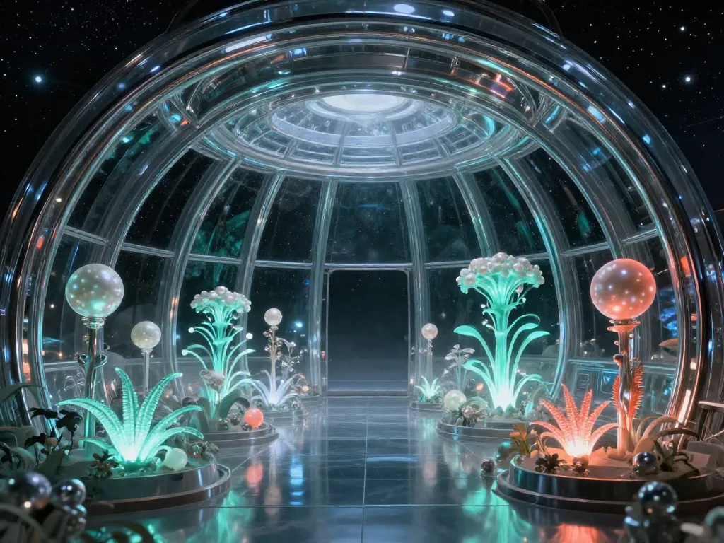 Alien-Core Conservatory #art #aiart #gallery #scifi