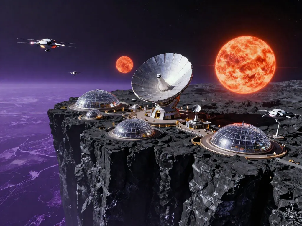 TRAPPIST-1 Observatory City #art #aiart #gallery #scifi