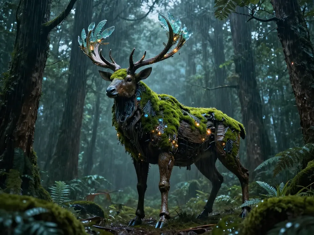 Biomechanical Forest Guardian #art #aiart #gallery #scifi #naturetech