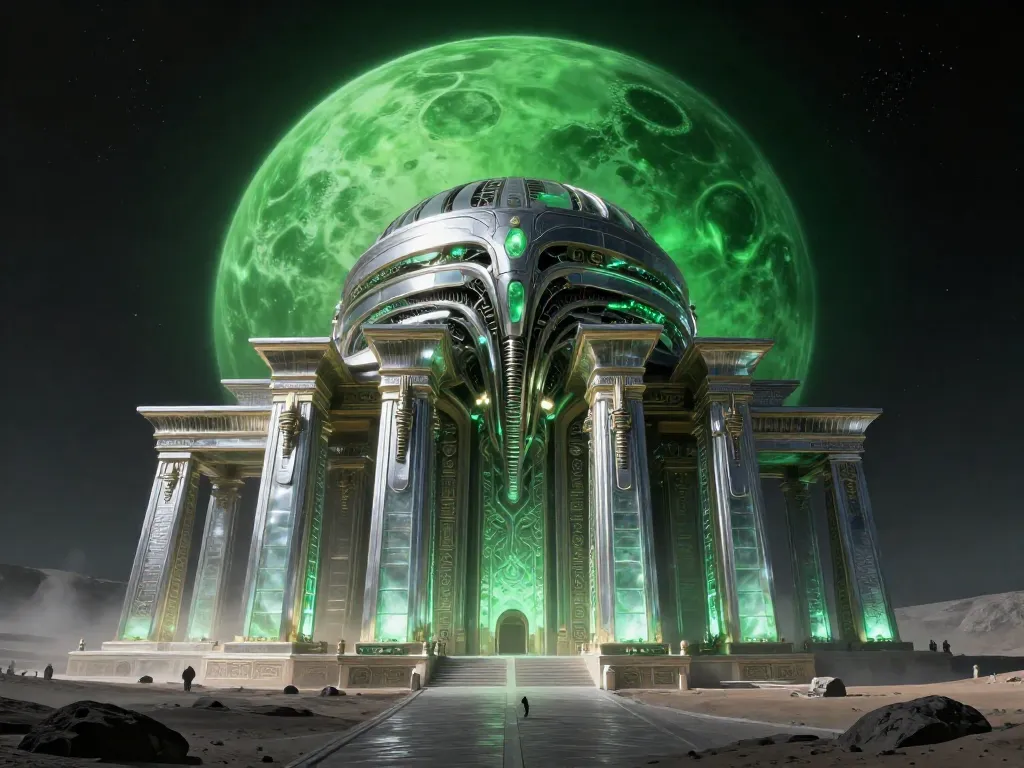 Alien Moon Observatory #art #aiart #gallery #scifi #aliencore