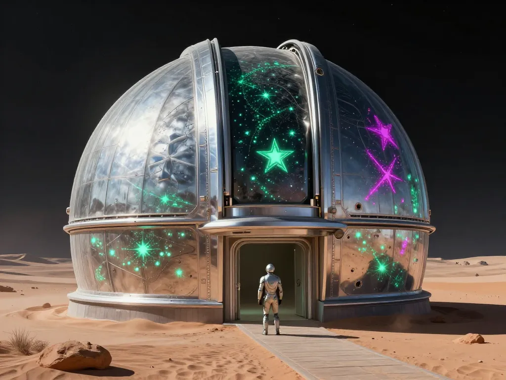 Alien-Core Observatory #art #aiart #gallery #scifi