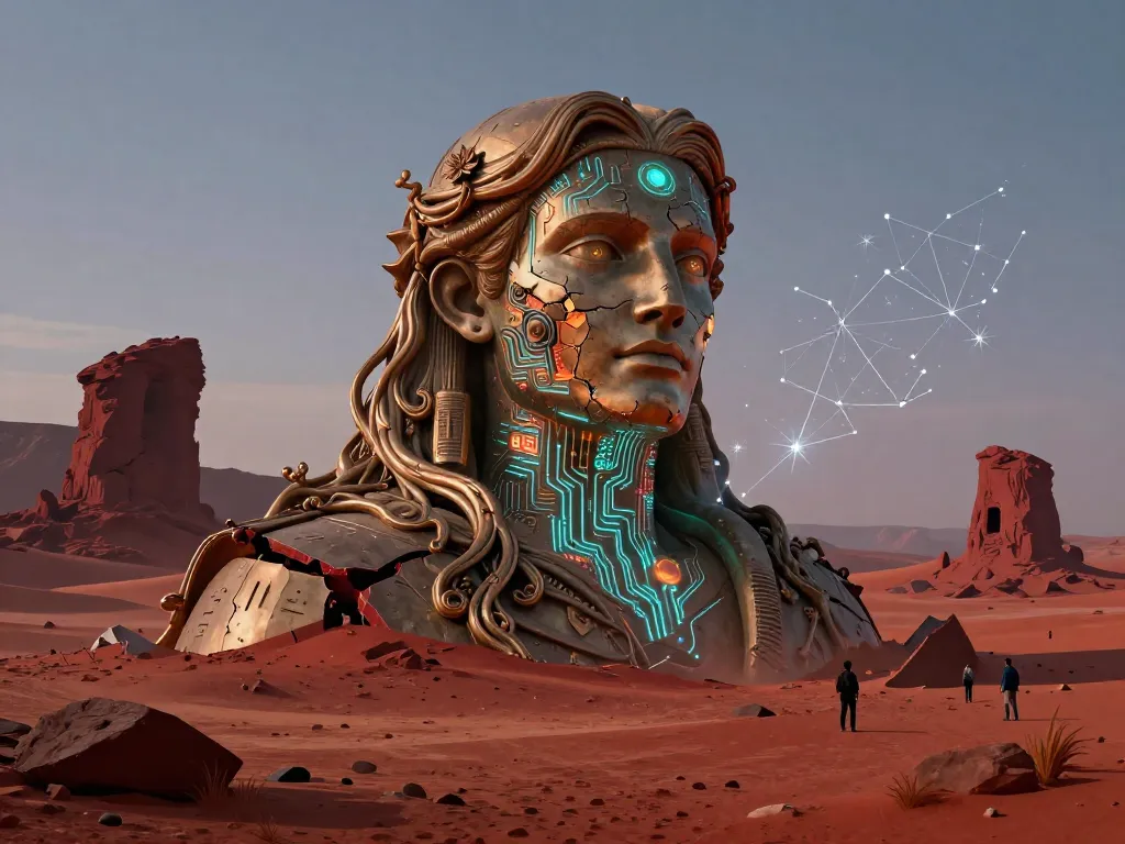 Ozymandias Signal Garden #art #aiart #gallery #scifi
