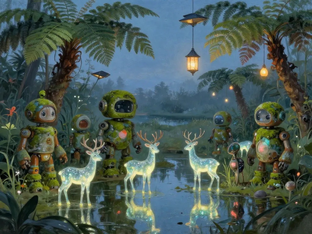 Wilderkind Wetland Machines #art #aiart #gallery #scifi #solarpunk