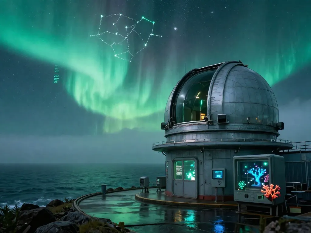 Liminal Ocean Observatory #art #aiart #gallery #scifi