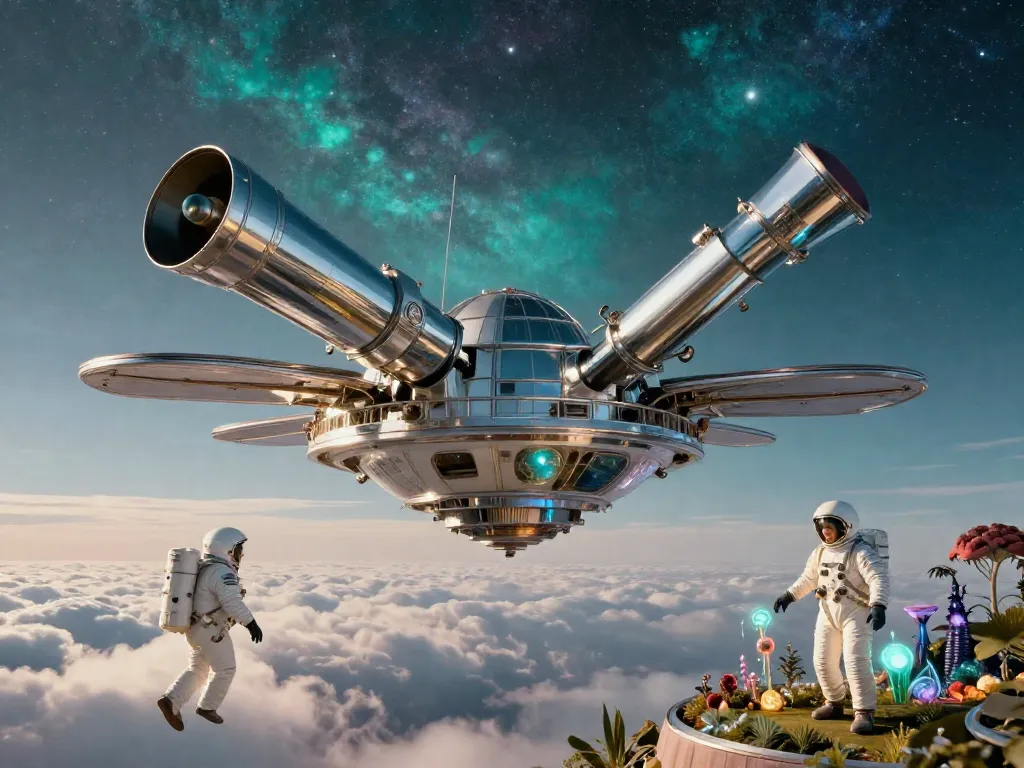 Venus Cloud Observatory #art #aiart #gallery #scifi