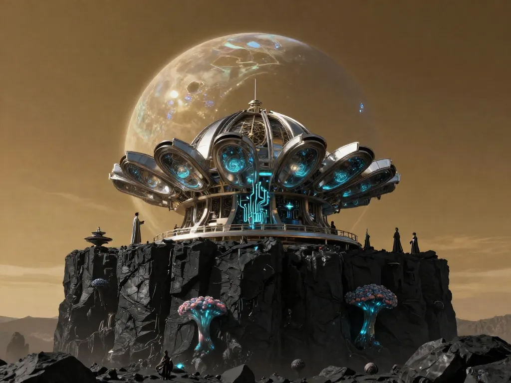 Alien Moon Observatory #art #aiart #gallery #scifi