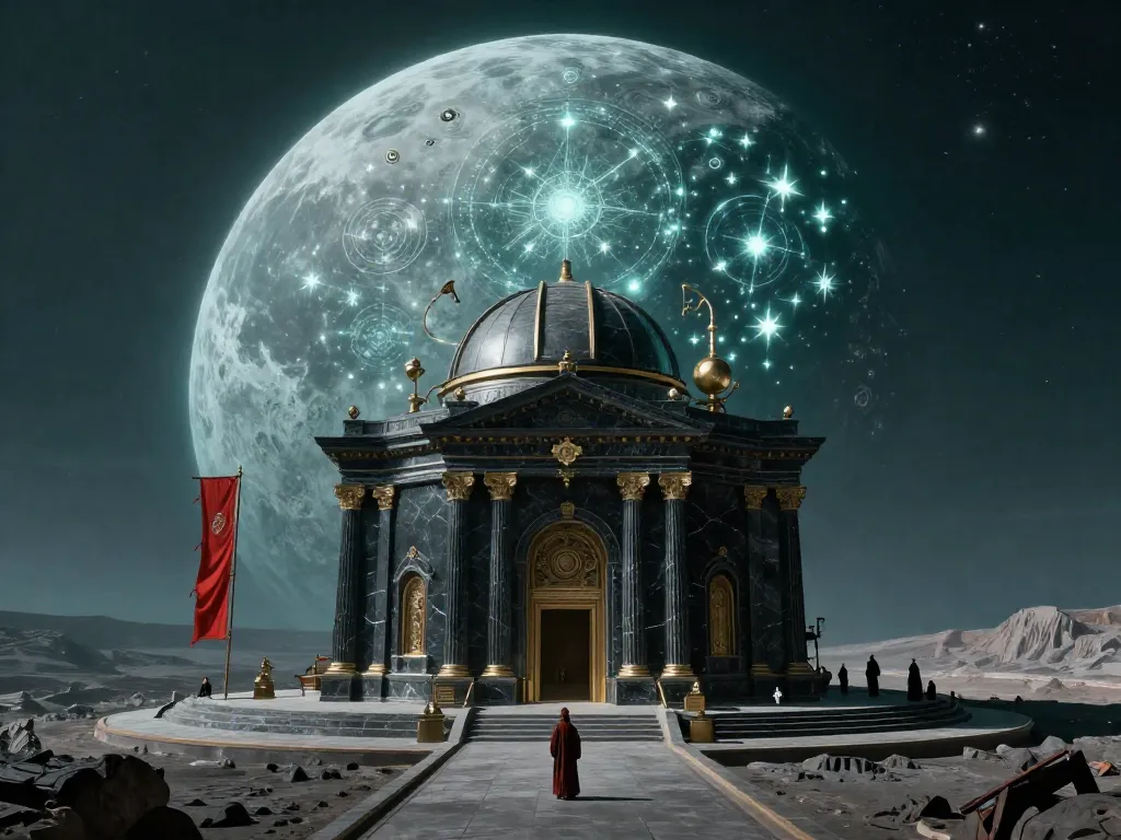 Lunar Fractal Observatory #art #aiart #gallery #scifi