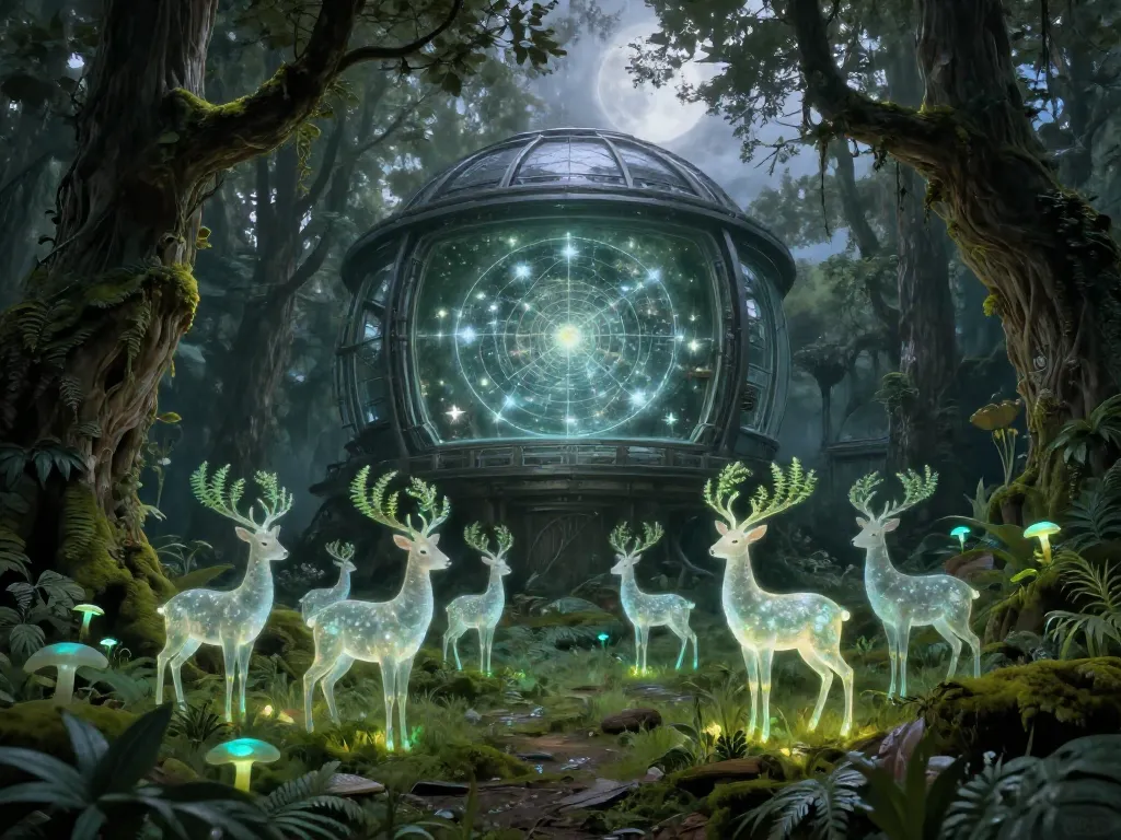 Forest Observatory of the Wilderkind #art #aiart #gallery #scifi #fantasy