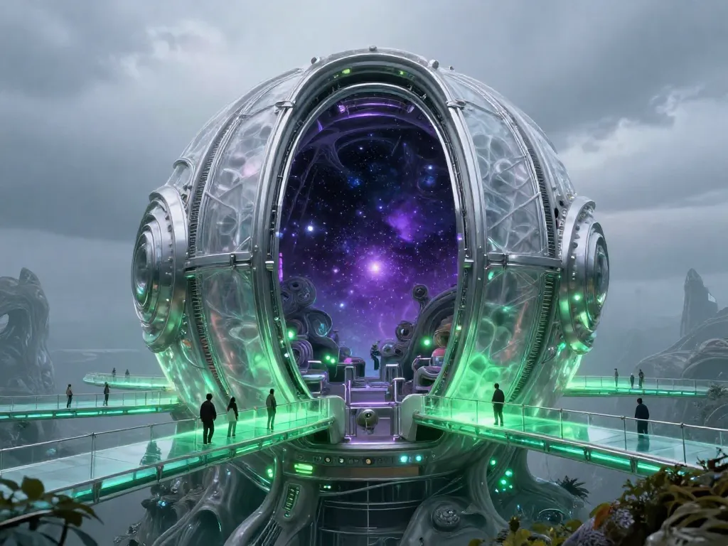 Alien-Core Observatory #art #aiart #gallery #scifi