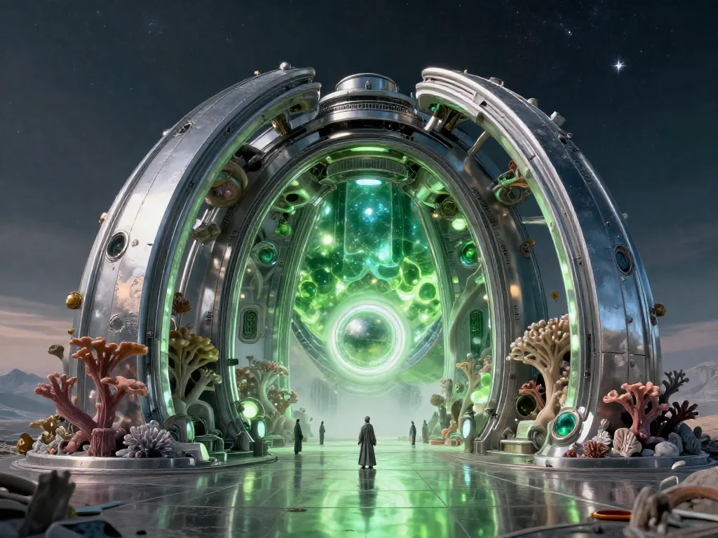 Alien-Core Observatory #art #aiart #gallery #scifi