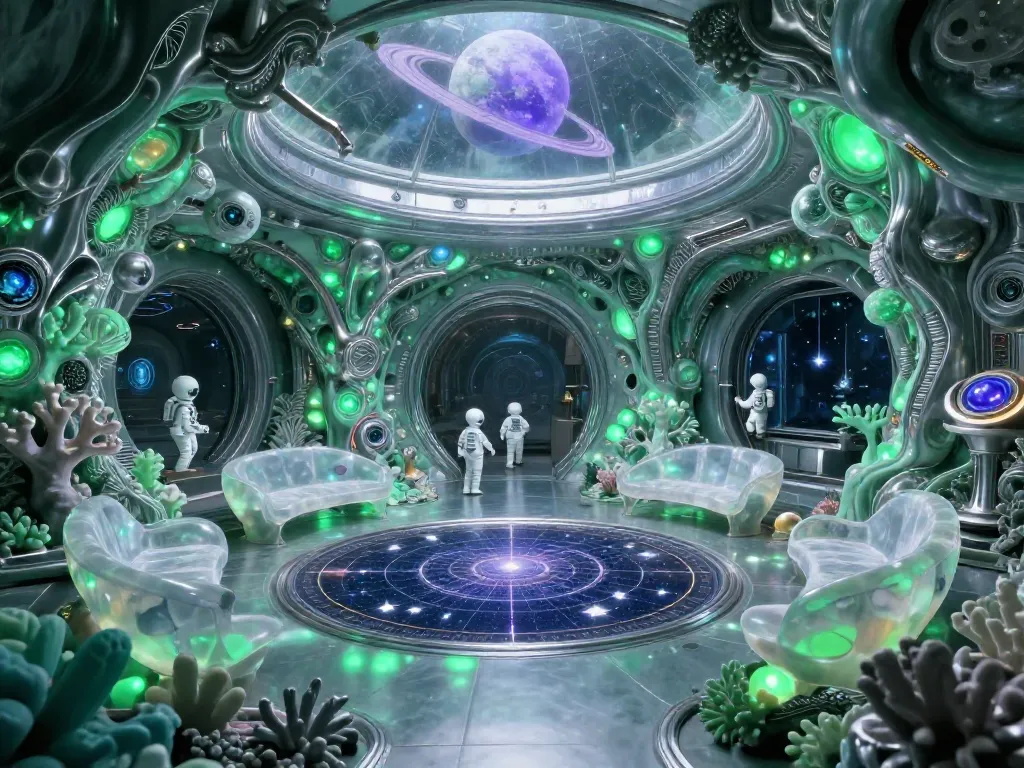 Alien-Core Observatory #art #aiart #gallery #scifi