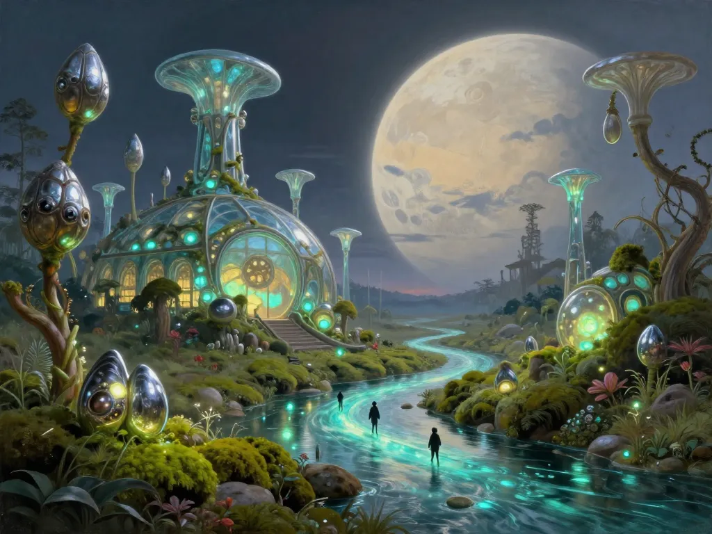 Moon Conservatory Wilderkind #art #aiart #gallery #scifi