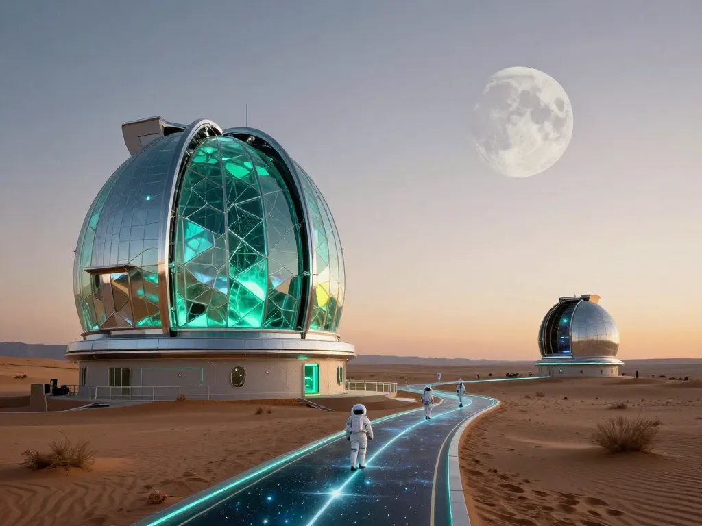 Alien Fractal Observatory #art #aiart #gallery #scifi