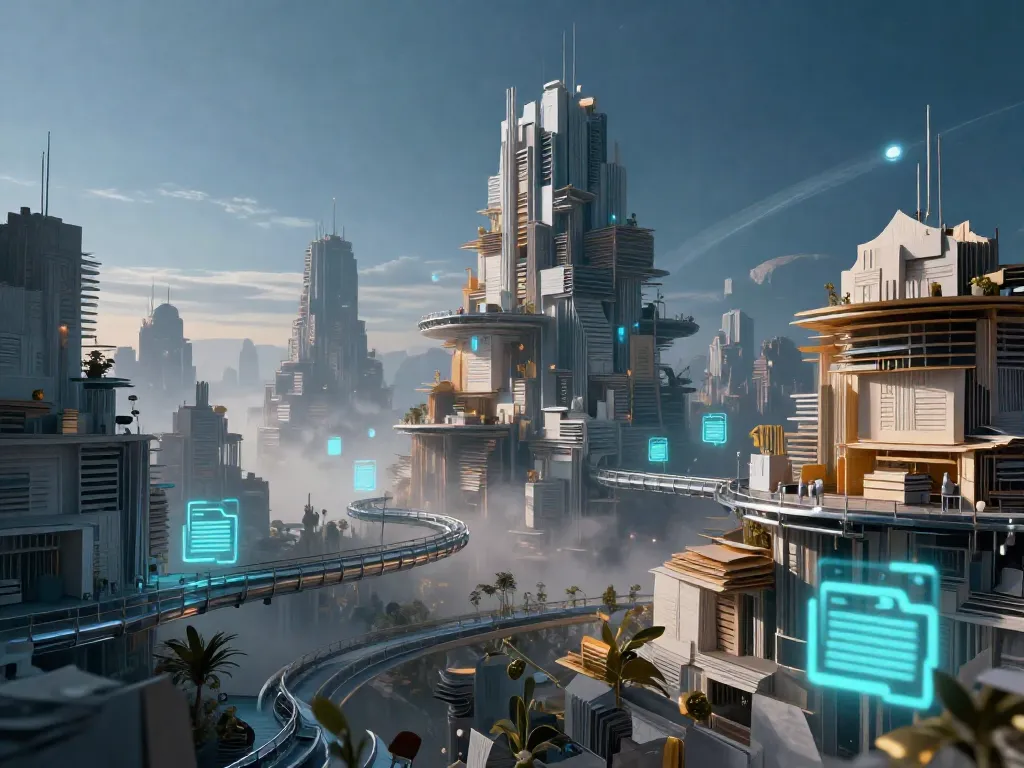Future Archive City #art #aiart #gallery #scifi