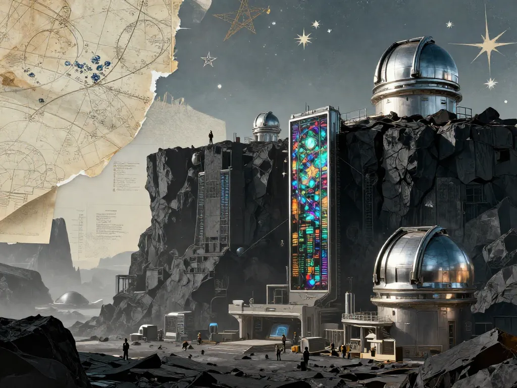 Exoplanet Archive at Low Sun #art #aiart #gallery #scifi