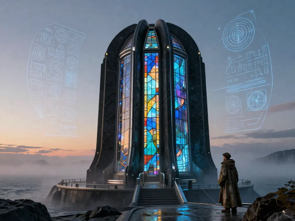 Exile Planet Observatory #art #aiart #gallery #scifi