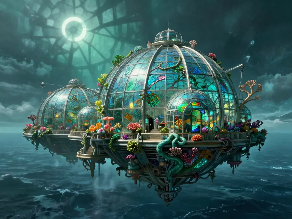 Solarpunk Eclipse Cathedral #art #aiart #gallery #scifi #solarpunk