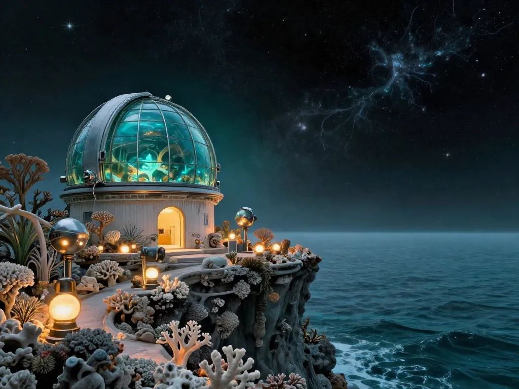 Solarpunk Rift Observatory #art #aiart #gallery #scifi #solarpunk