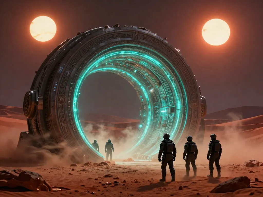 Ancient Stargate Excavation #art #aiart #gallery #scifi
