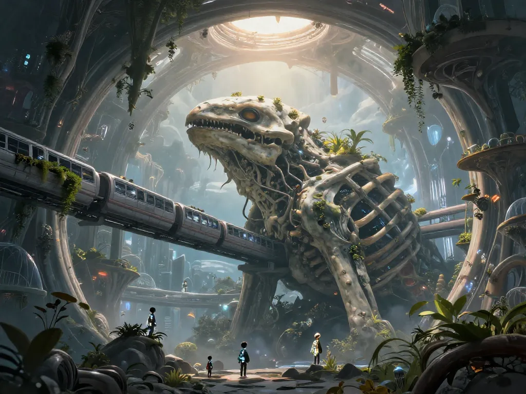 Solarpunk Leviathan City #art #aiart #gallery #scifi
