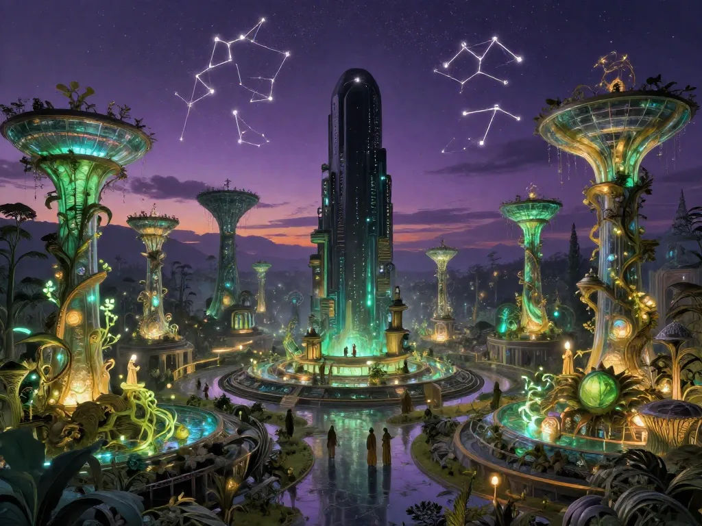 Solarpunk Monolith Garden #art #aiart #gallery #solarpunk #scifi