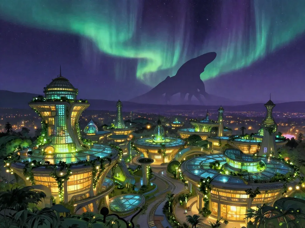 Solarpunk Eclipse Garden #art #aiart #gallery #scifi