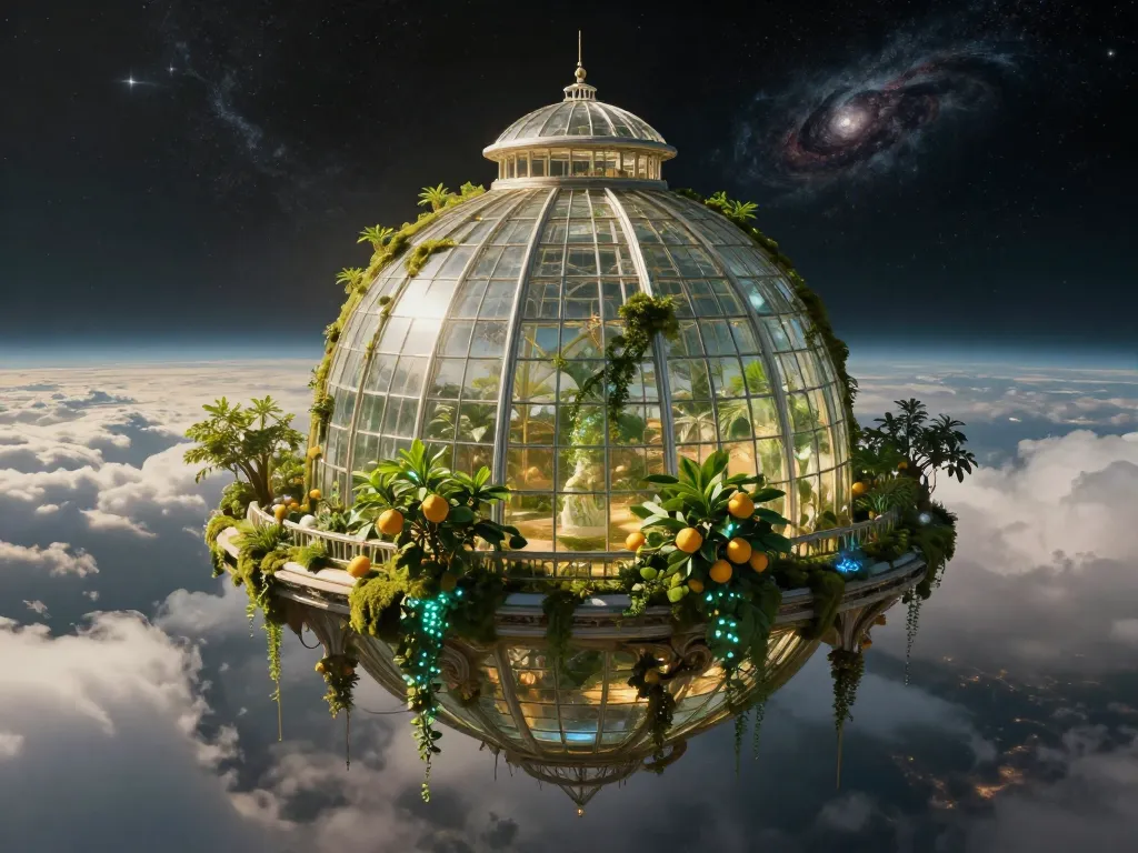 Solarpunk Greenhouse Cathedral #art #aiart #gallery #solarpunk #scifi
