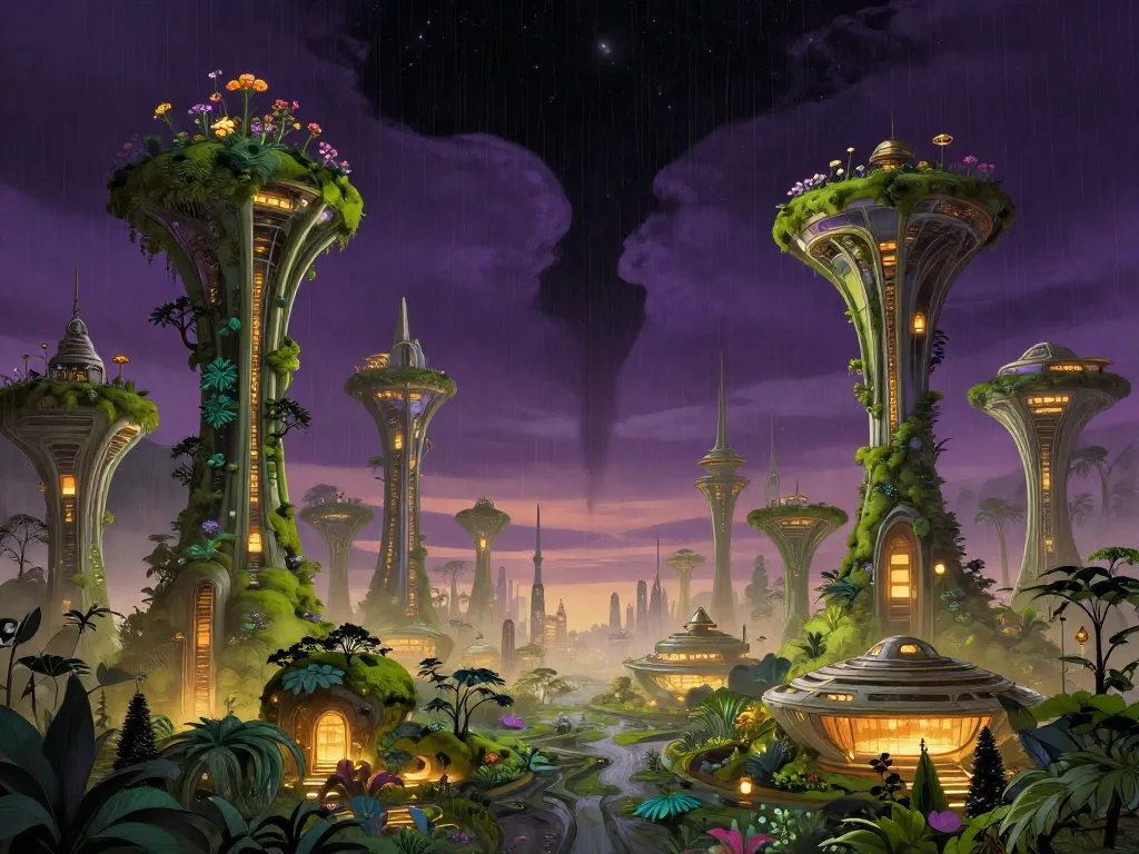 Solarpunk Rift Garden #art #aiart #gallery #solarpunk #scifi