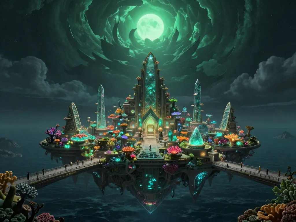 Solar Eclipse Garden #art #aiart #gallery #solarpunk #cosmichorror