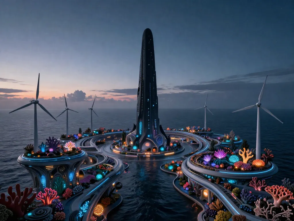 Solarpunk Monolith Garden #art #aiart #gallery #scifi #solarpunk