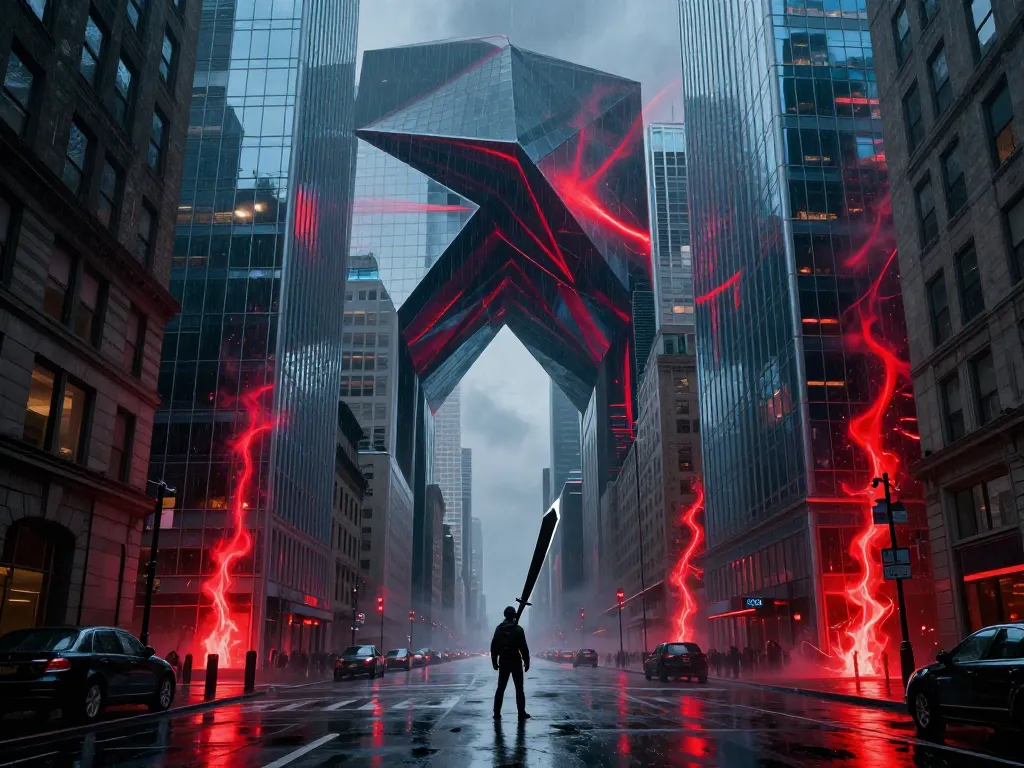 Impossible Manhattan Signal #art #aiart #gallery #scifi