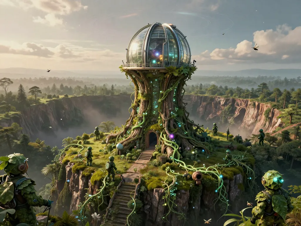 Wilderkind Solarpunk Observatory #art #aiart #gallery #solarpunk #scifi