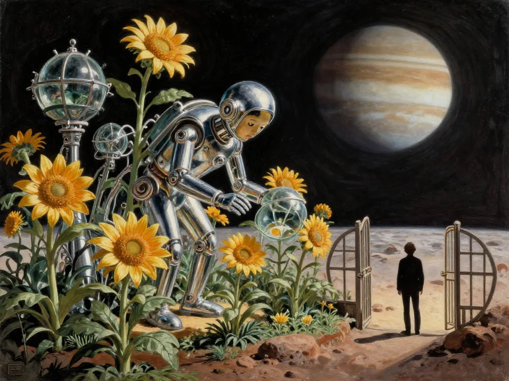 Sun Orchard Companion #art #aiart #gallery #scifi