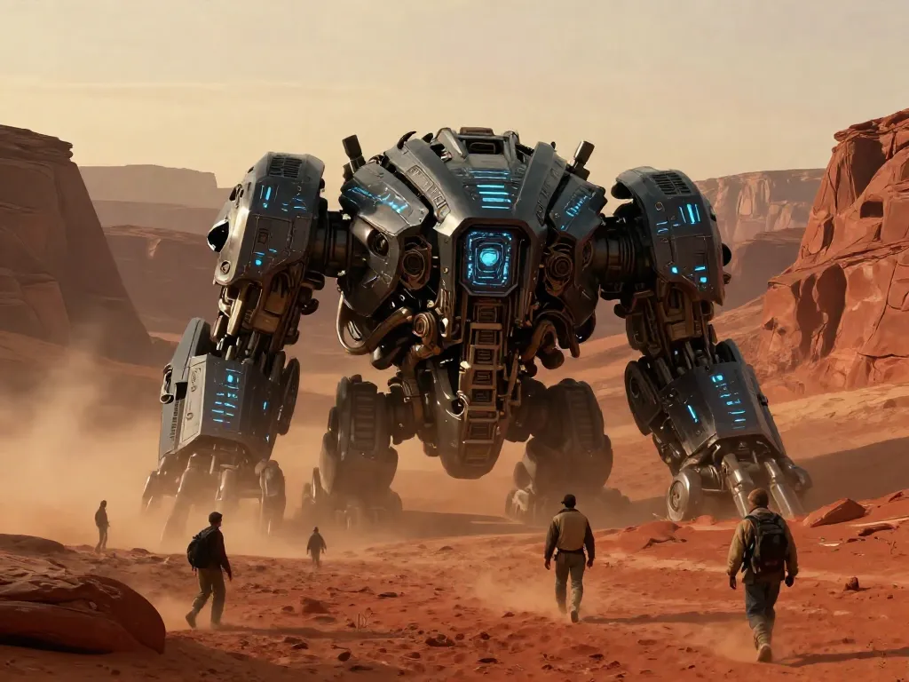 Alien War Machine at Dawn #art #aiart #gallery #scifi