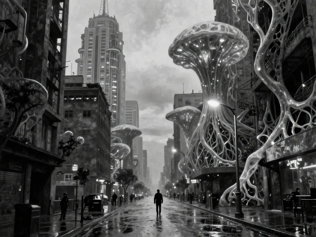 Living Signal City #art #aiart #gallery #scifi
