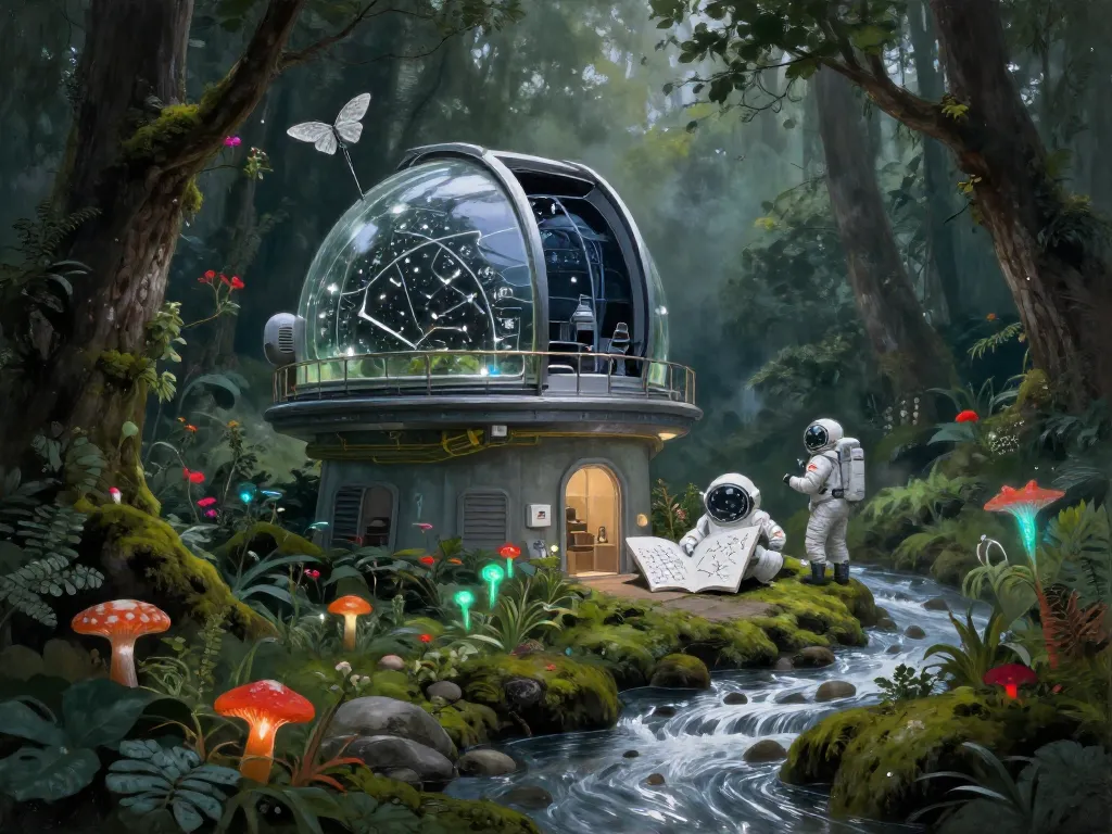 Wilderkind Star Observatory #art #aiart #gallery #scifi #wilderkind