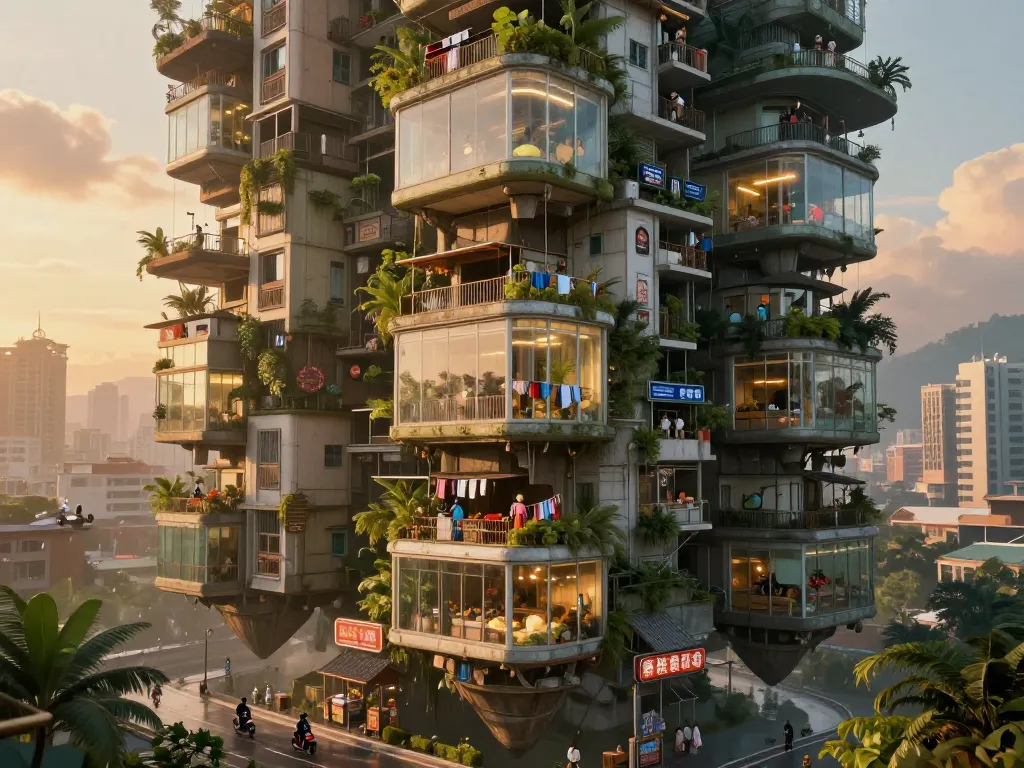 Floating Greenhouse Alley #art #aiart #gallery #scifi