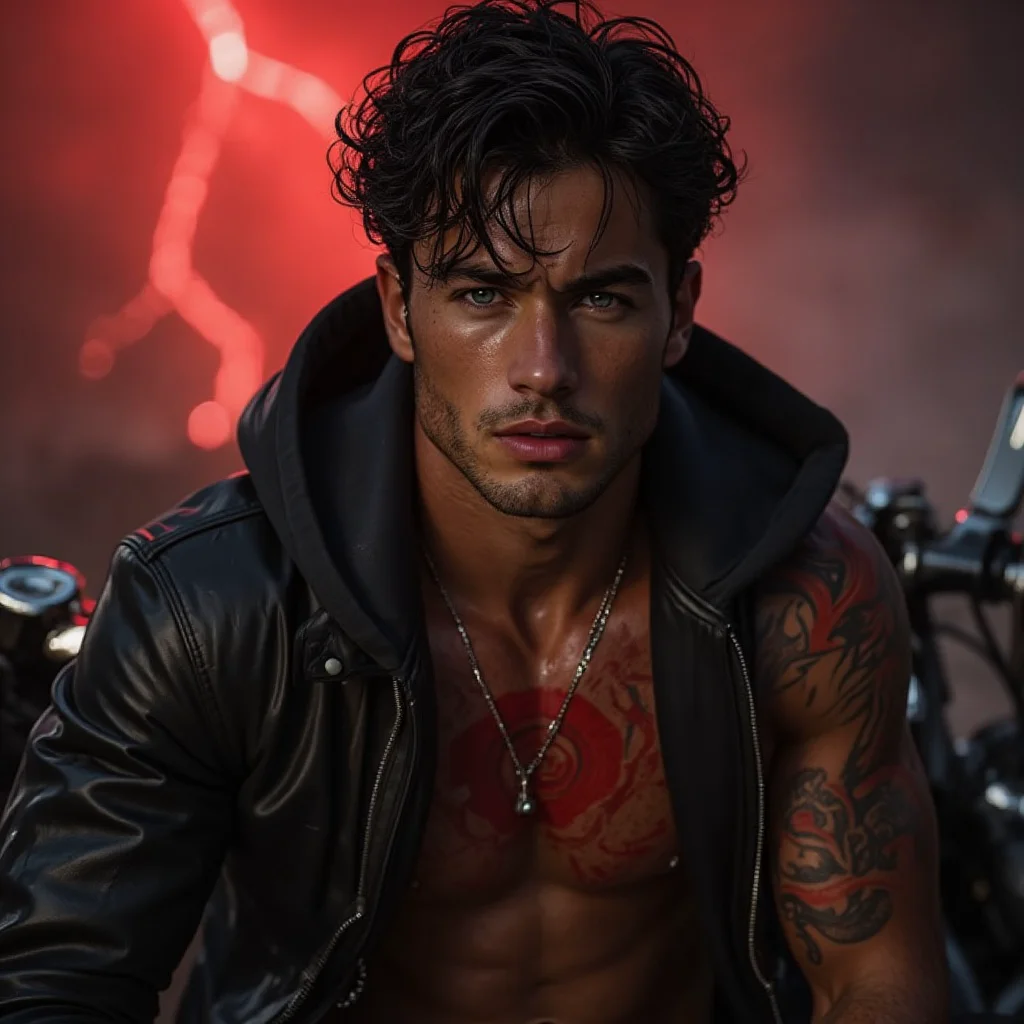 Cinematic portrait - strikingly handsome character