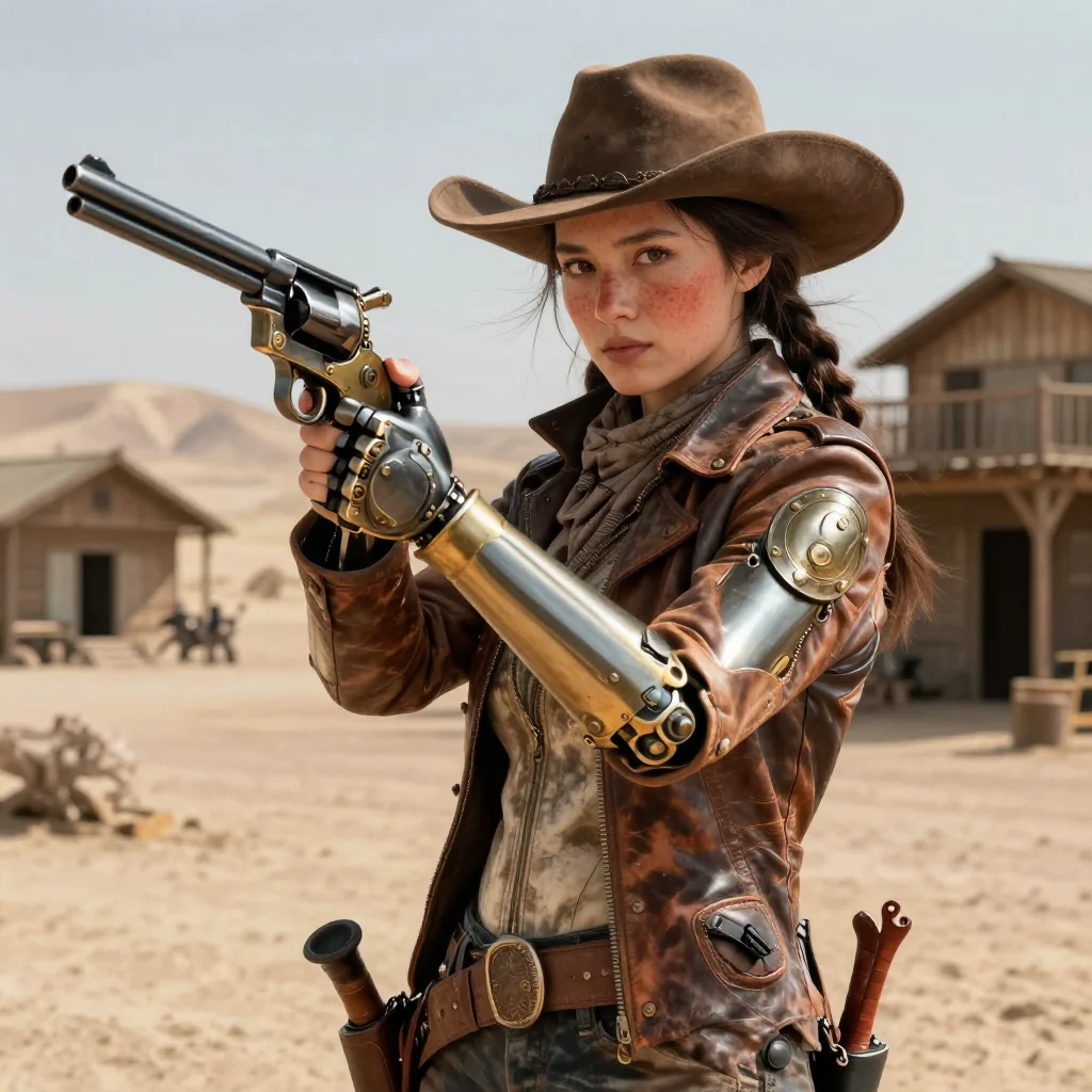 Young Female Gunslinger