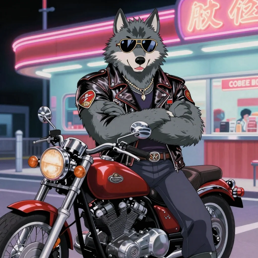 Humanoid Grey Wolf