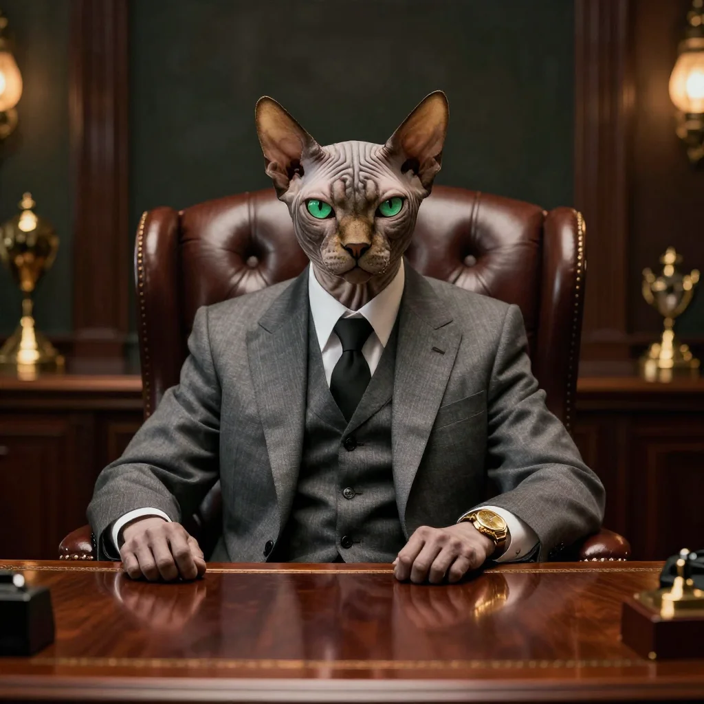 Humanoid Sphynx Cat
